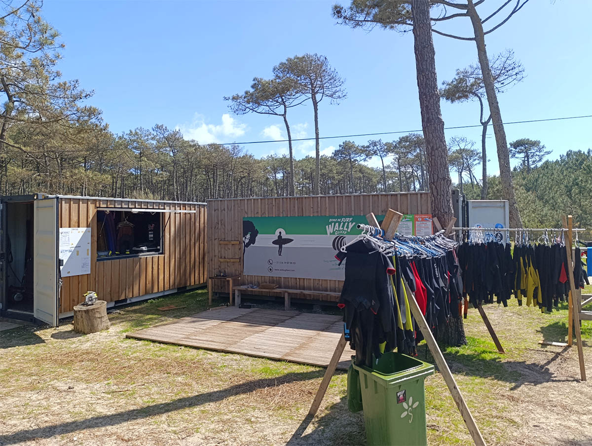 Wally glisse, école de surf installée plage du lion à Lacanau
