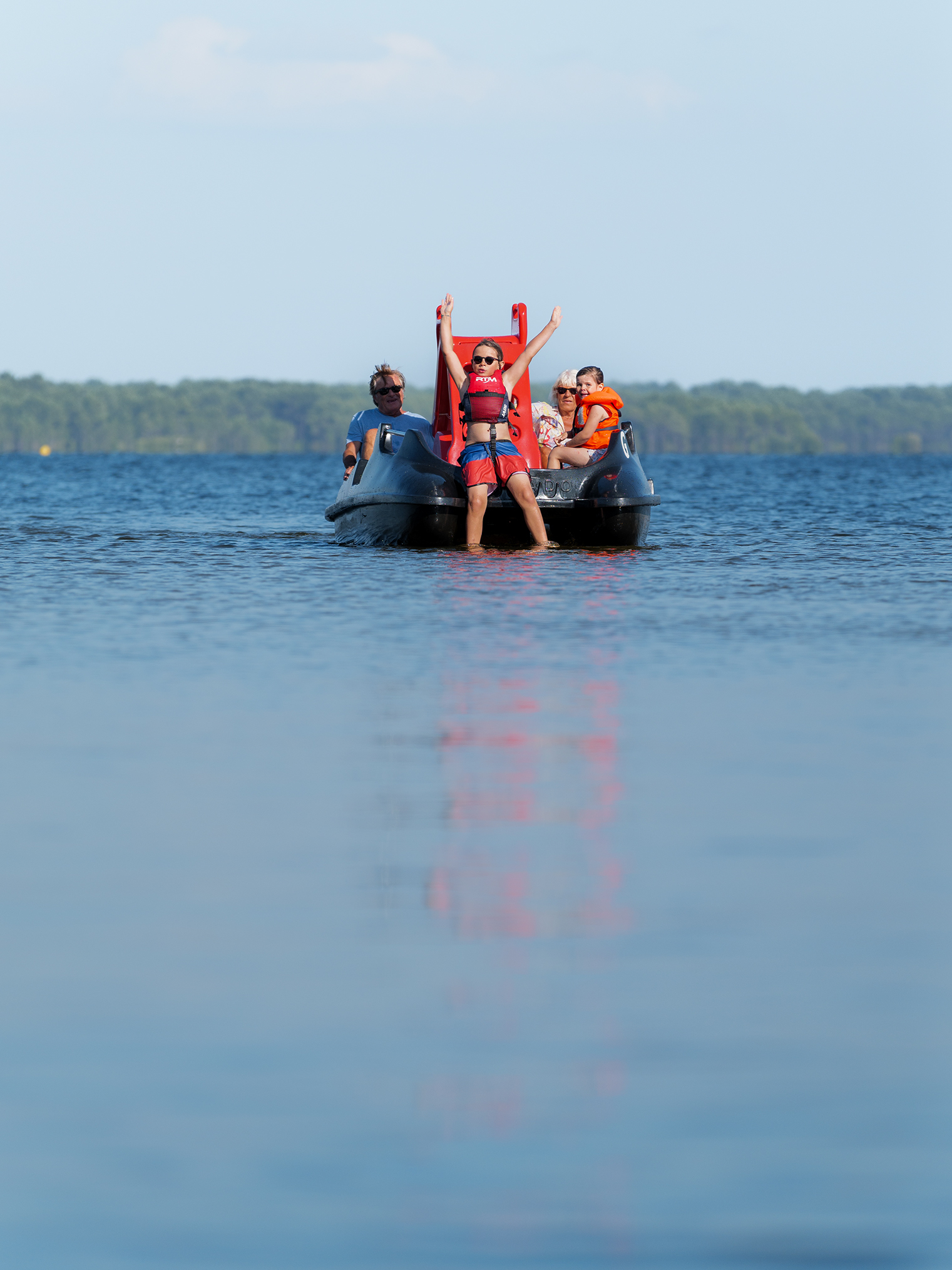 activité pédalo au lac de lacanau