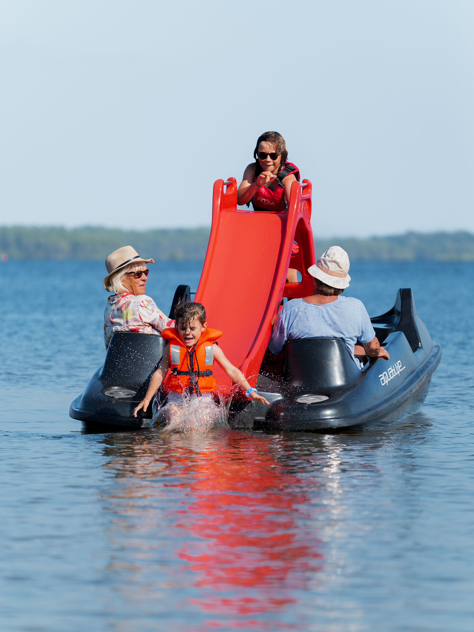 activité pédalo au lac de lacanau